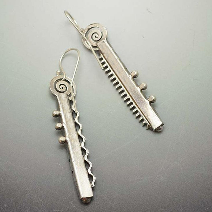 1 Pair Hollow Piercing Dangle Earrings Charm Gift Comb Teeth Long Hook Earrings Party Jewelry Image 4