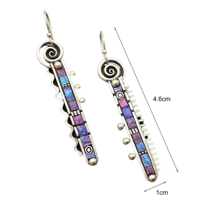 1 Pair Hollow Piercing Dangle Earrings Charm Gift Comb Teeth Long Hook Earrings Party Jewelry Image 6
