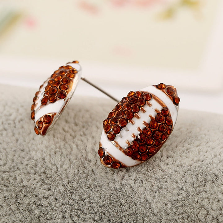1 Pair Stud Earrings Ball Rhinestone Jewelry Cute Fashion Appearance Ear Studs for Daily Wear Image 9