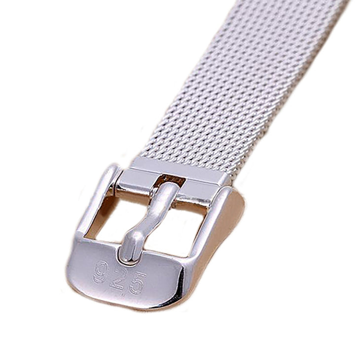 Bracelet Adjustable Fine Workmamship Silver Plated Adjustable Belt Buckle for Daily Wear Image 8