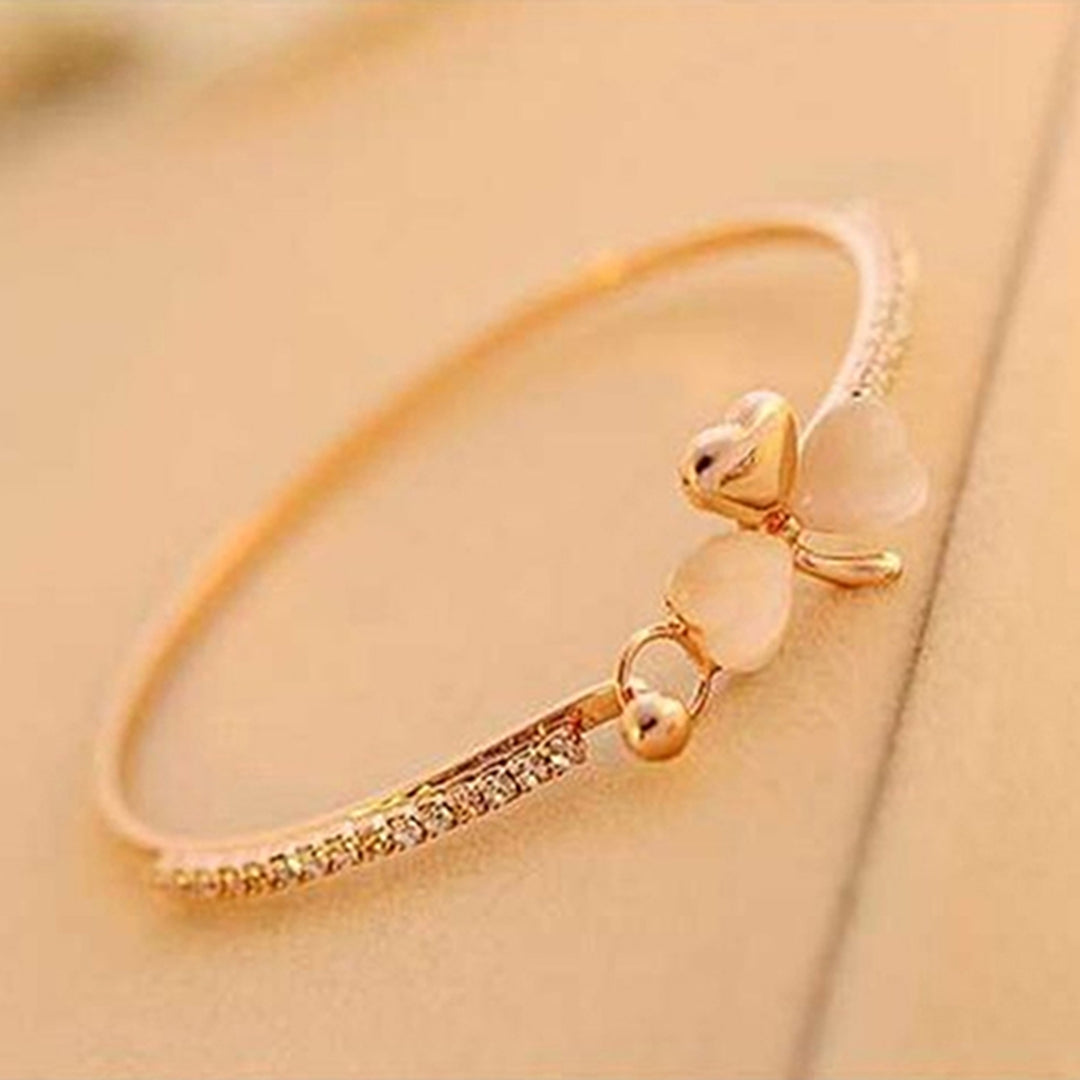 Women Bracelet Stylish Love Heart Shapes Alloy Women Chain Bracelet for Daily Life Image 7