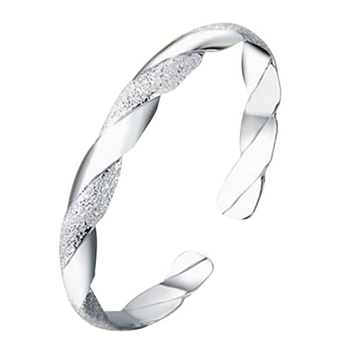 Fashion Women Silver Plated Cuff Charm Chain Wrist Bracelet Bangle Image 4