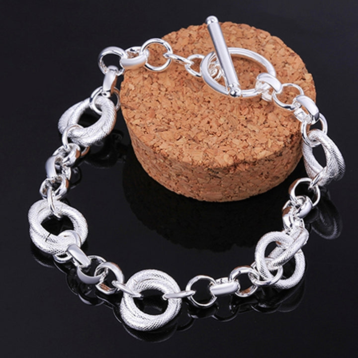 Bracelet Fashion Creative Jewelry Sliver Plated Hand Chain for Party Image 3