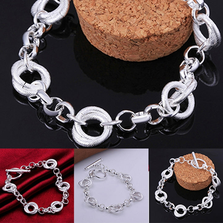 Bracelet Fashion Creative Jewelry Sliver Plated Hand Chain for Party Image 4