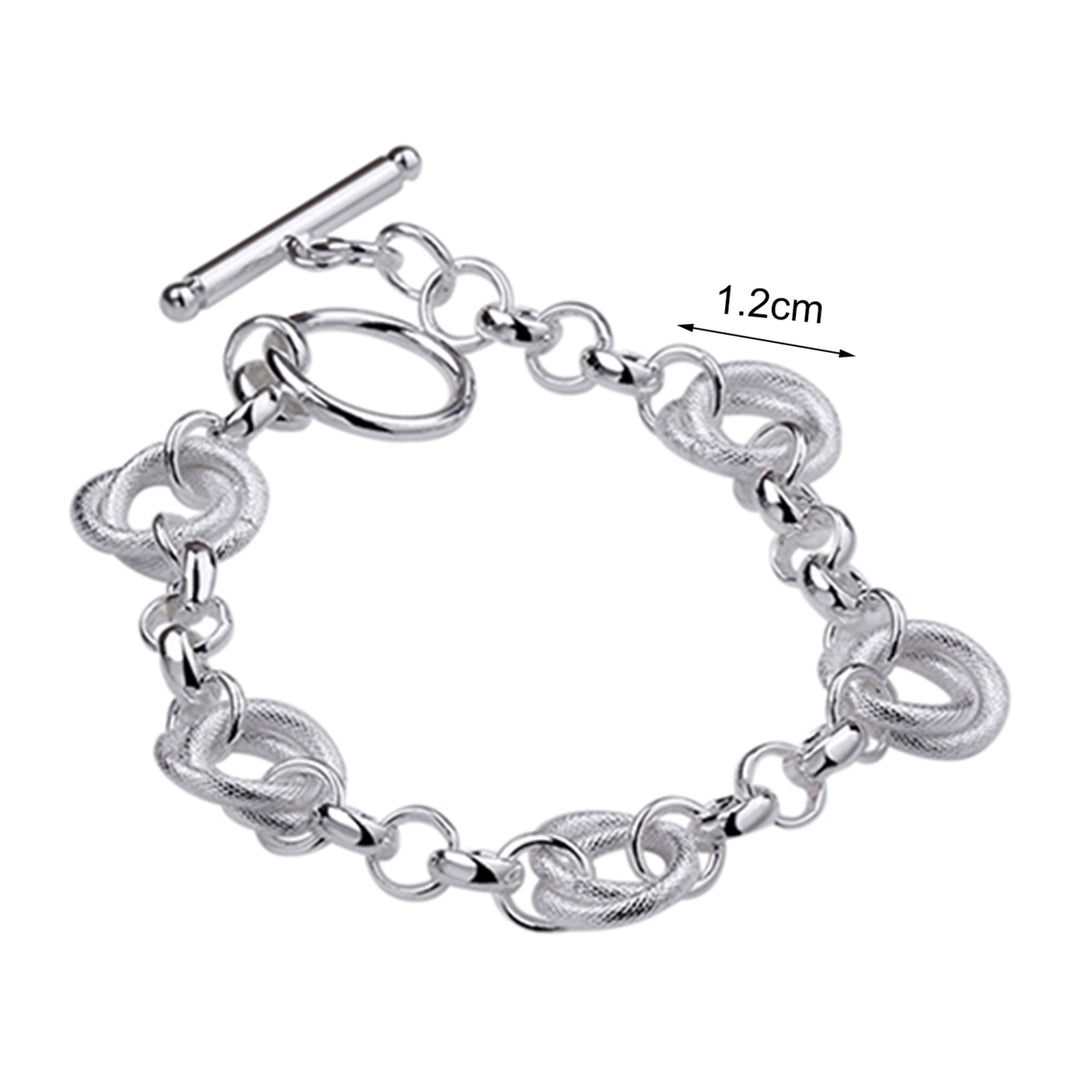 Bracelet Fashion Creative Jewelry Sliver Plated Hand Chain for Party Image 4