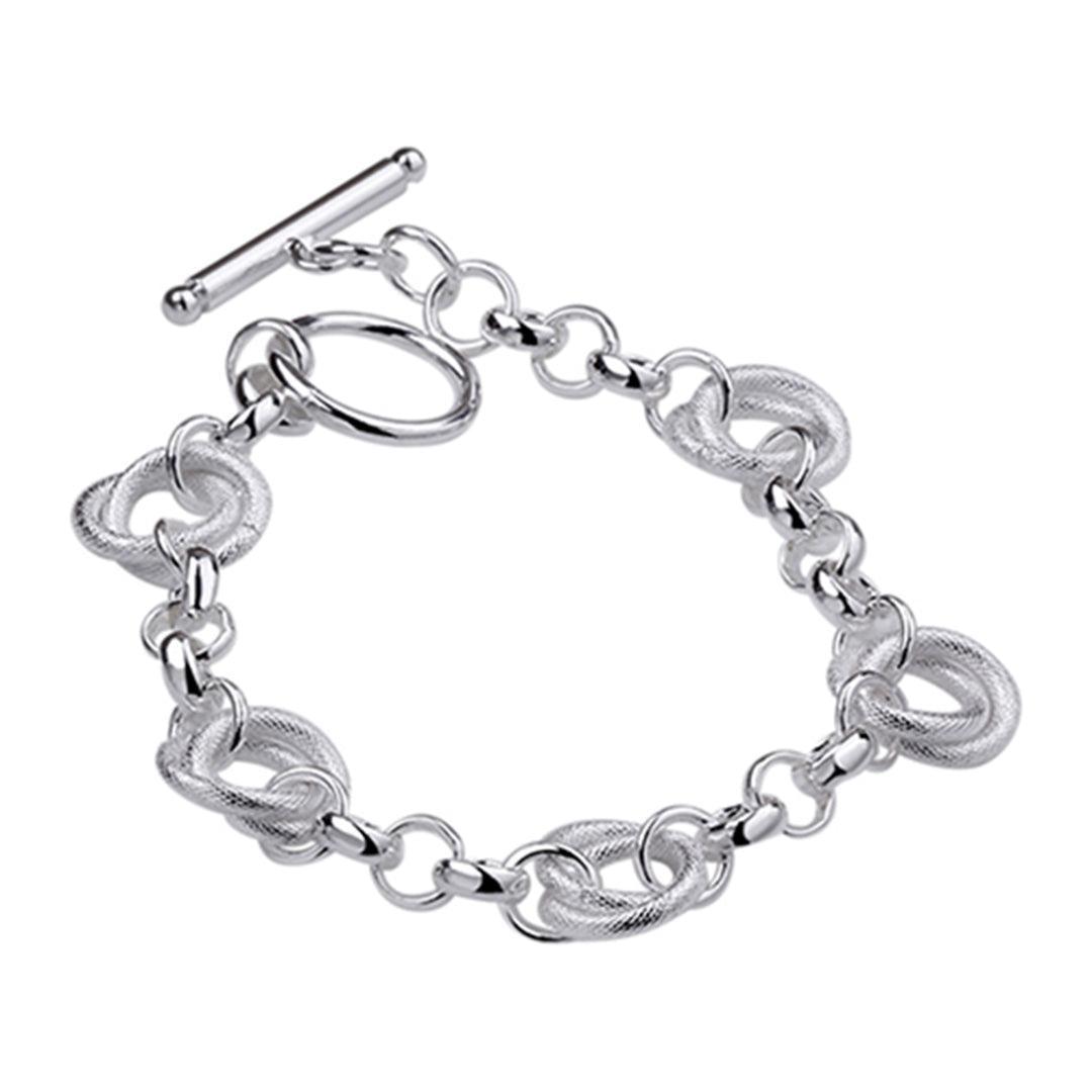 Bracelet Fashion Creative Jewelry Sliver Plated Hand Chain for Party Image 7