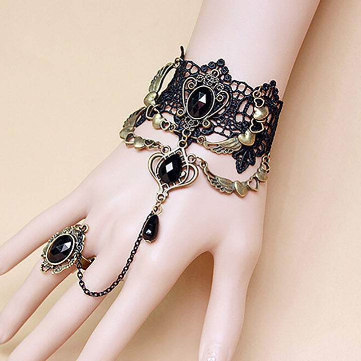 Hand Chain Practical All-match Alloy Women Ring Bracelet for Daily Life Image 3