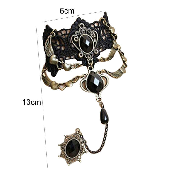 Hand Chain Practical All-match Alloy Women Ring Bracelet for Daily Life Image 4