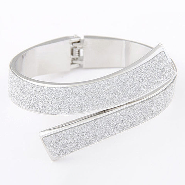 Fashion Womens Simple Elegant Glitter Open Cuff Bracelet Bangle Jewelry Gift Image 9