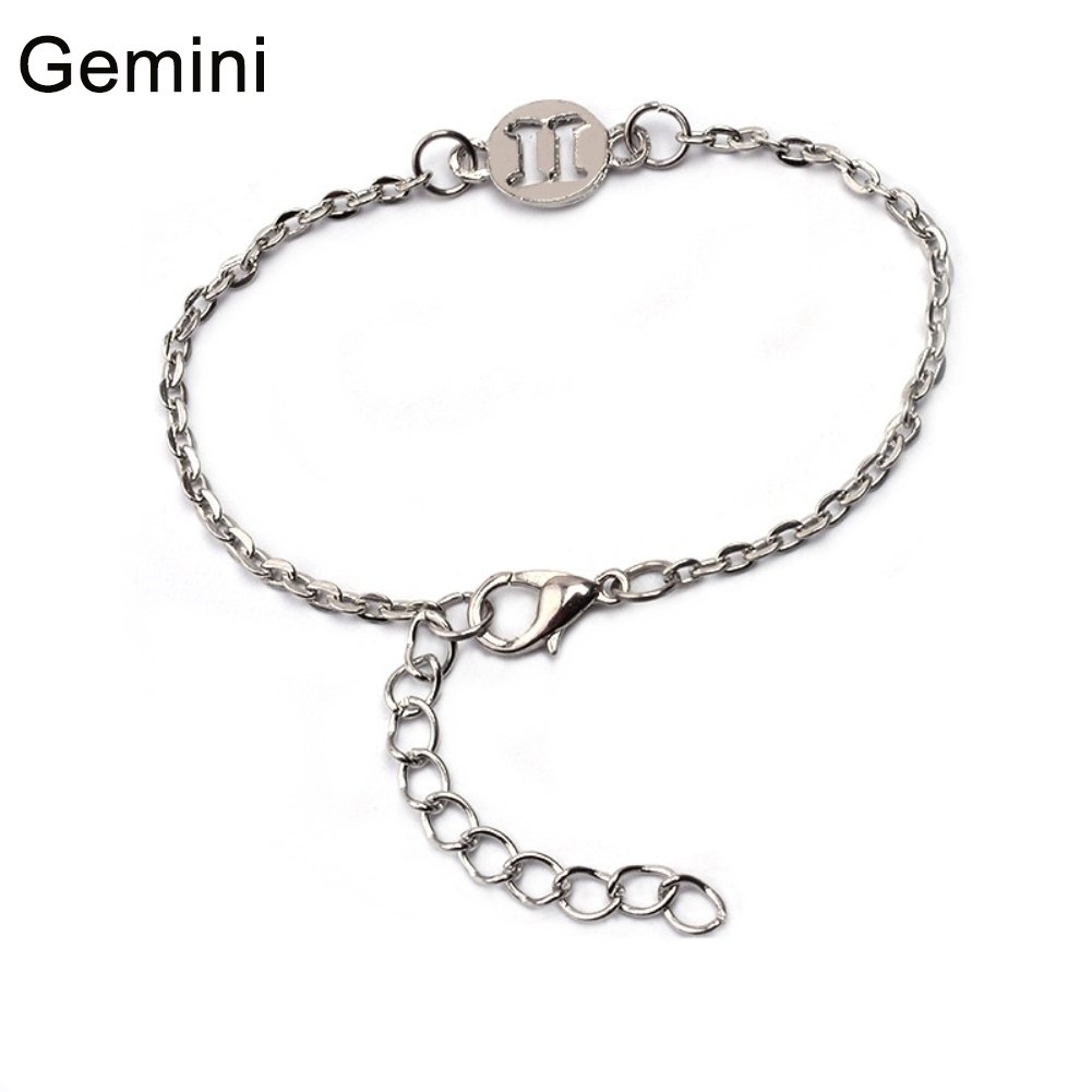 12 Constellations Bracelet Fashion Women Jewelry Cuff Zodiac Sign Special Bangle Image 1