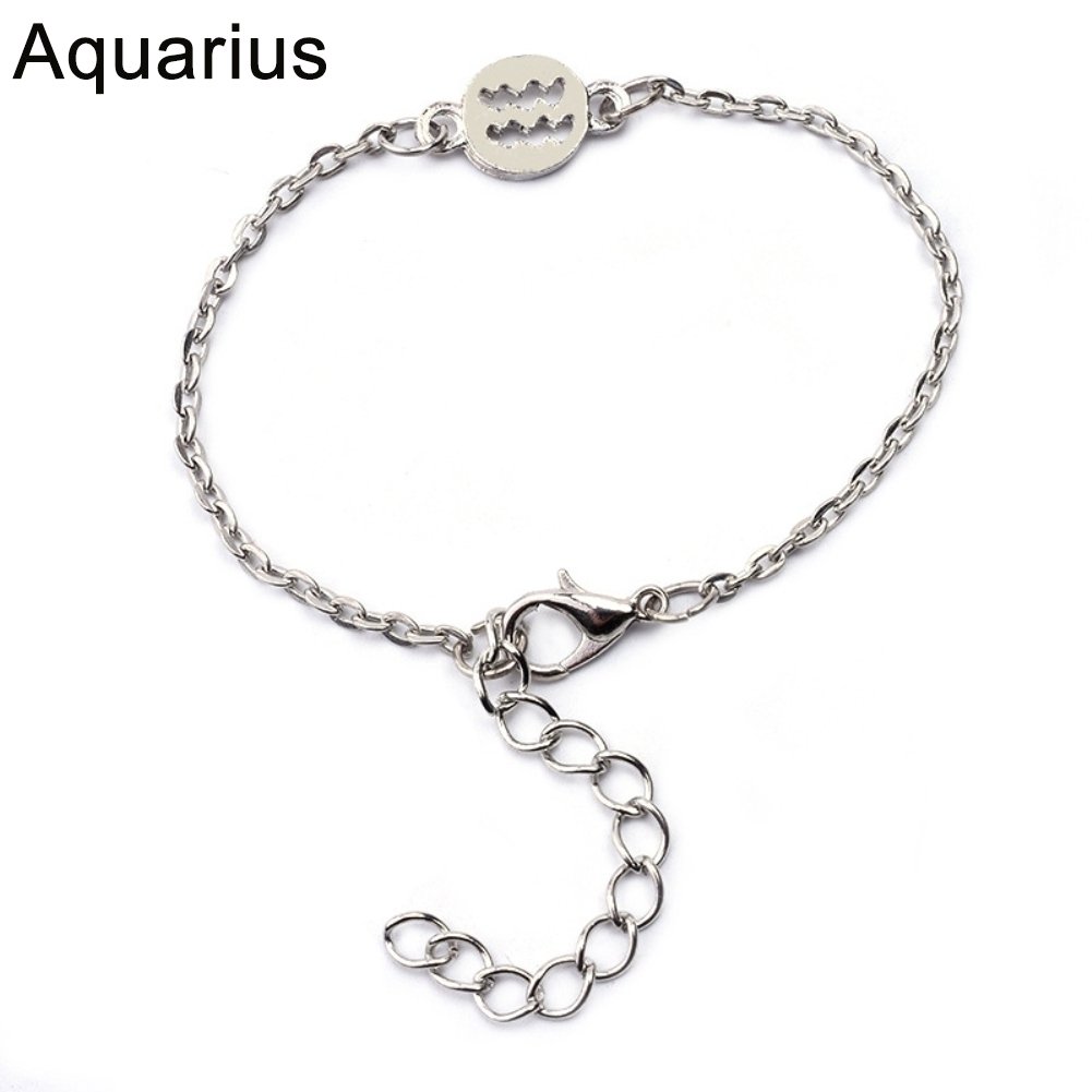 12 Constellations Bracelet Fashion Women Jewelry Cuff Zodiac Sign Special Bangle Image 1