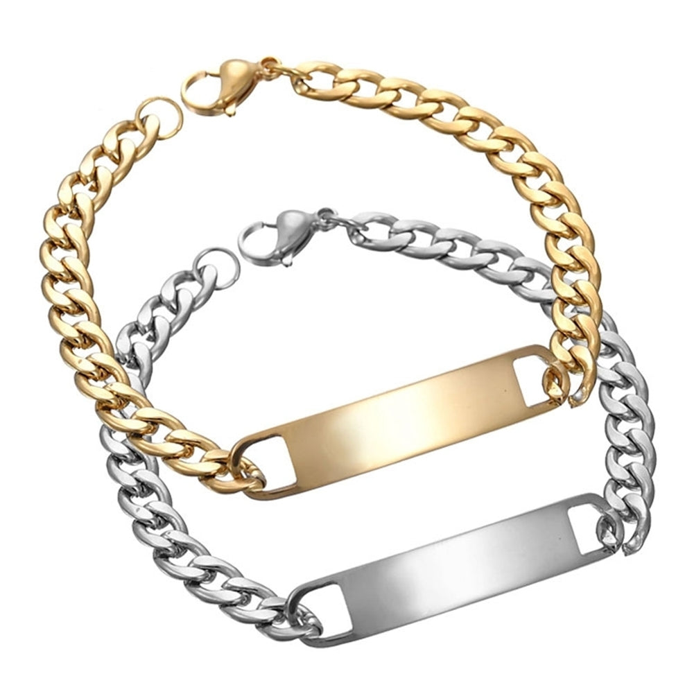 Men Chain Bracelet Stainless Steel Bangle Fashion Party Club Prom Pub Jewelry Image 2