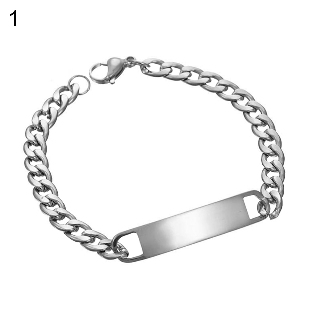 Men Chain Bracelet Stainless Steel Bangle Fashion Party Club Prom Pub Jewelry Image 3