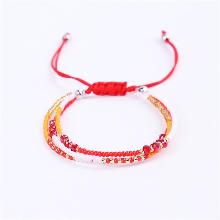 Bohemian Women Colorful Beaded Multilayer Bracelet Handmade Woven Jewelry Gift Image 12