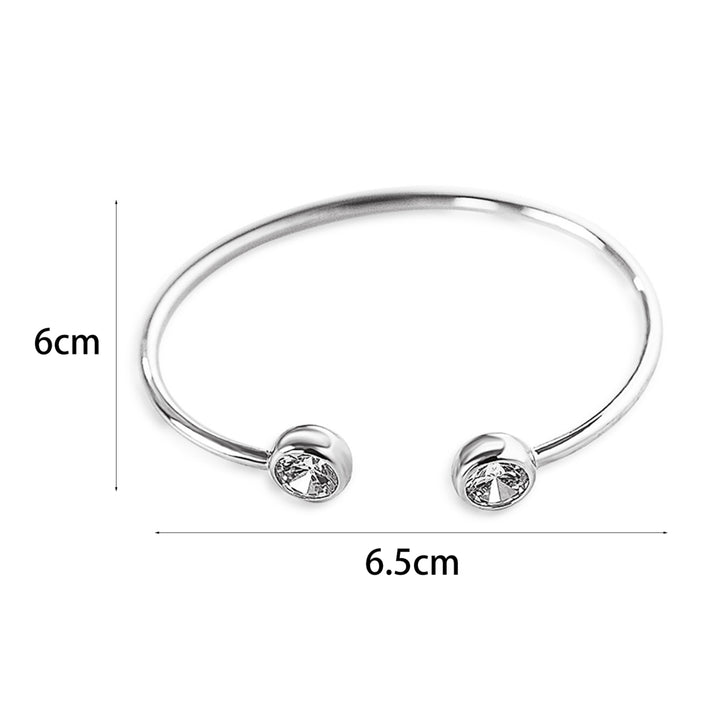 Cuff Bracelets Comfortable Round Handmade Stainless Bangle for Decoration Image 4