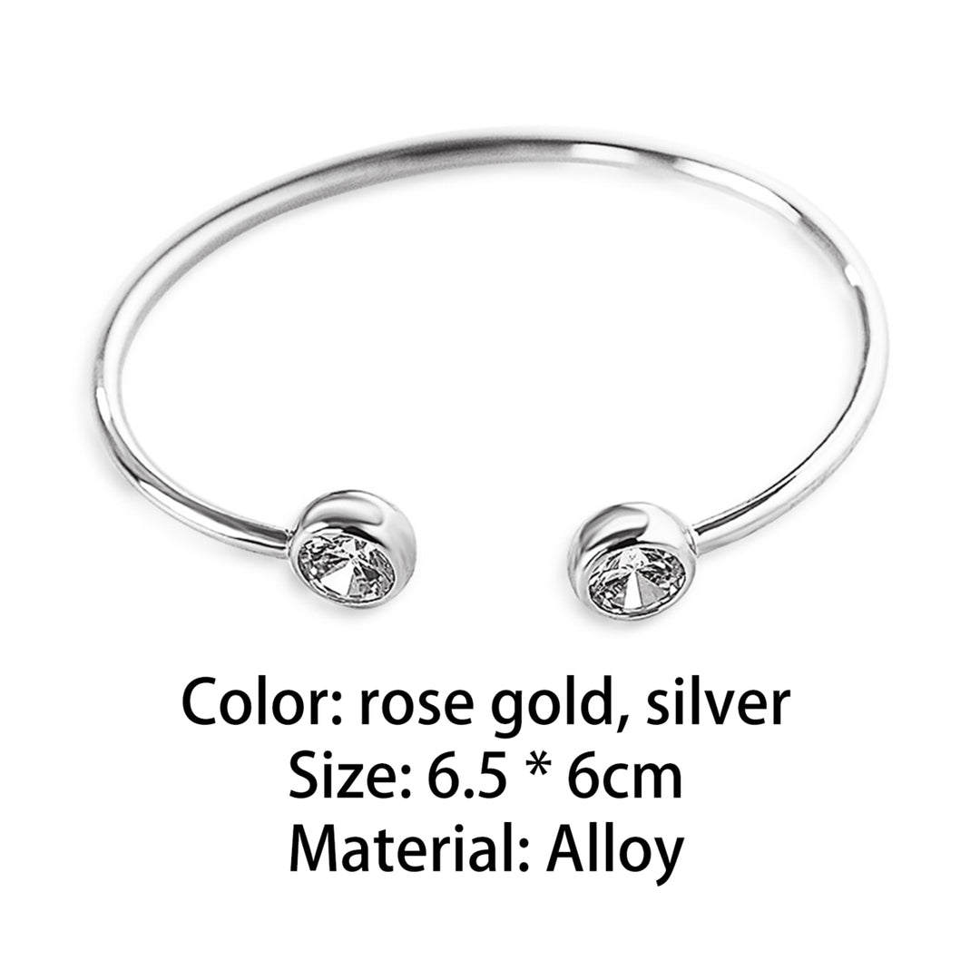 Cuff Bracelets Comfortable Round Handmade Stainless Bangle for Decoration Image 11