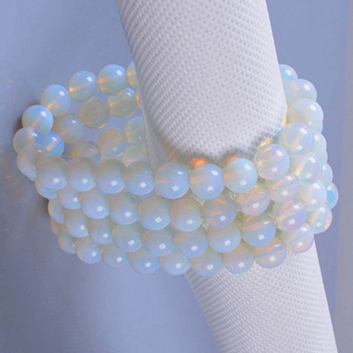 8mm Fashion Round Stone Beads Stretchable Bracelet Bangle Jewelry Lady Gift Image 6