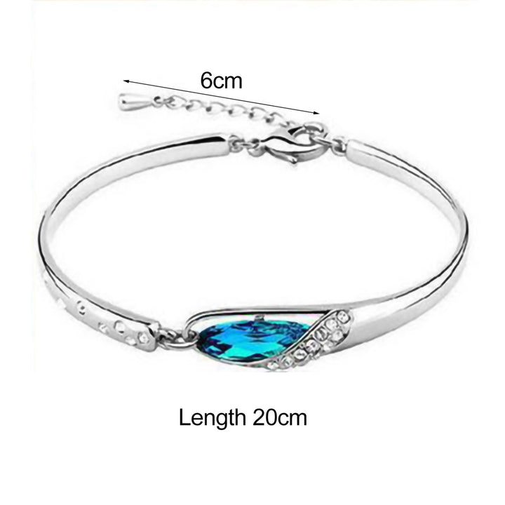 Bracelet Elegant Skin-friendly Rhinestone Fashion Bracelet Bangle for Dating Image 4