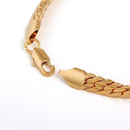 Womens Gold Plated Bracelets with Lobster Clasp Fashion Stylish Jewelry Charms Image 3