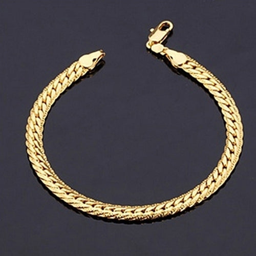 Womens Gold Plated Bracelets with Lobster Clasp Fashion Stylish Jewelry Charms Image 4