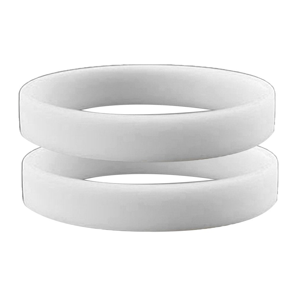 2 Pcs Men Women Silicone Wristbands Solid Color Sports Bracelet Bangle Gift Image 10