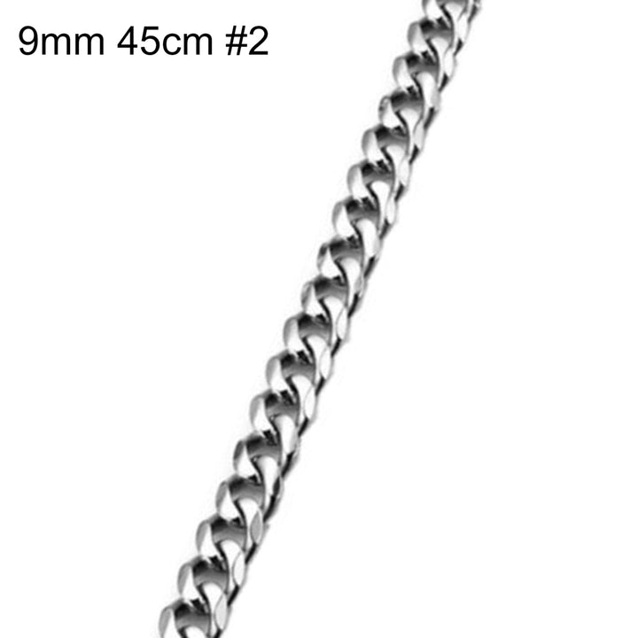 2-9mm Mens Womens Stainless Steel Silver Plated Twist Link Chain Necklace Image 10