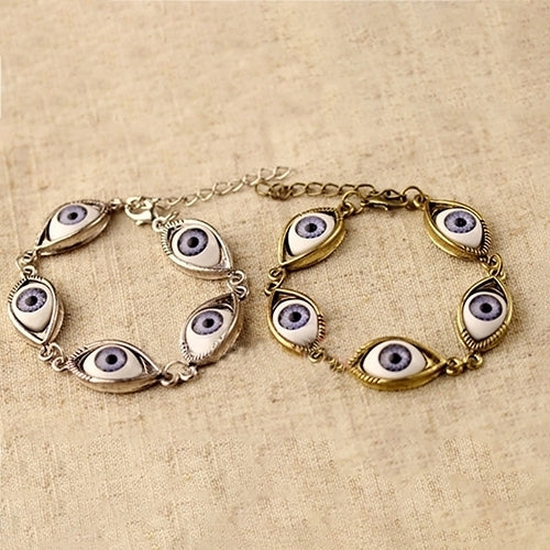 Fashion Unisex Angel Evil Demon Big Eye Eyeball Pattern Bracelet Chain Jewelry Gift Image 1