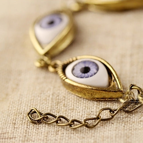 Fashion Unisex Angel Evil Demon Big Eye Eyeball Pattern Bracelet Chain Jewelry Gift Image 8