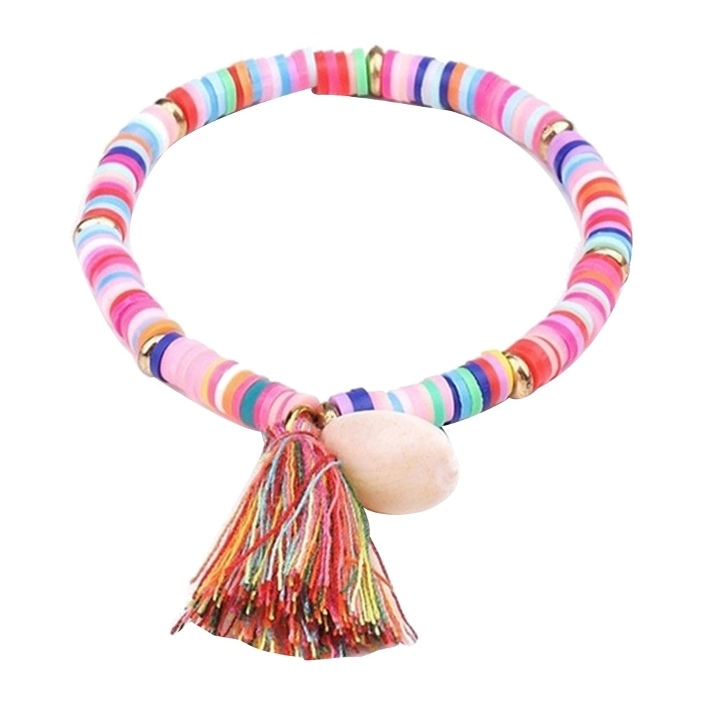 Friendship Bracelet Bohemian Rope Shell Charm Tassel Bangle Women Jewelry Gift Image 9