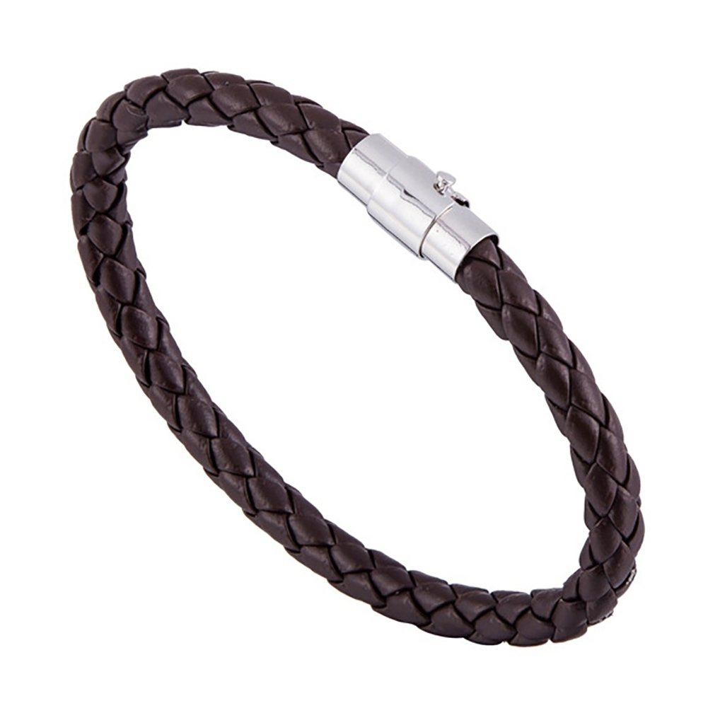 Women Fashion Leather Rope Braided Buckle Bracelet Bangle Wrap Jewelry Gift Image 10