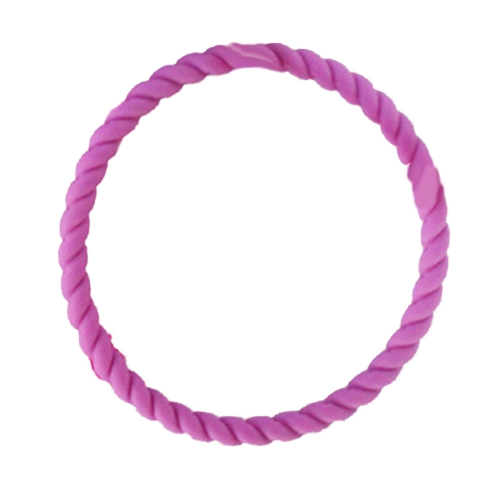 Female Silicone Twist Bracelet Fashion Sports Bangle Wristband Jewelry Gift Image 8