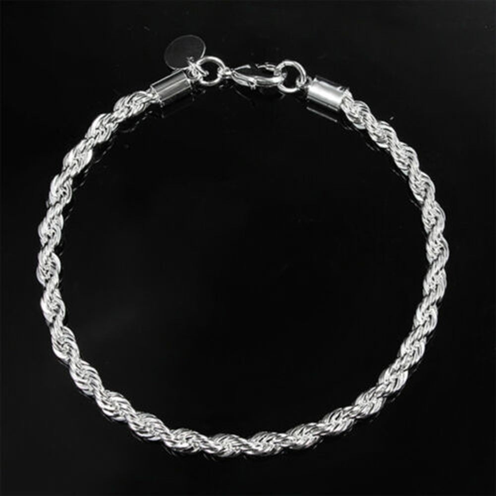 Women Fashion Wave Chain Twisted Round Charm Bracelet Bangle Party Jewelry Gift Image 10