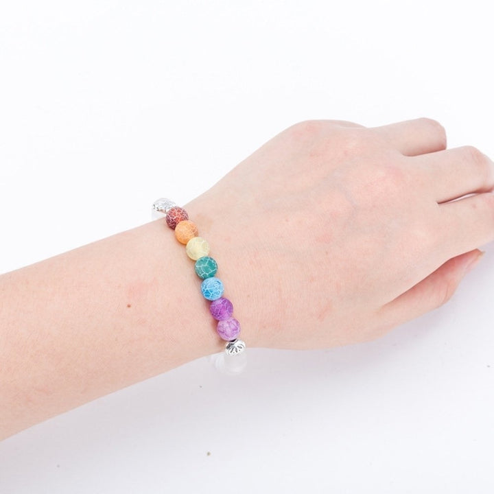 7 Colors Charm Grinding Matte Beads Elephant Bracelet Yoga Energy Bangle Jewelry Image 7