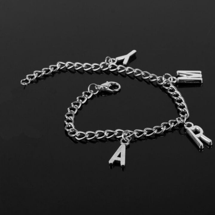 Fashion Unisex Letter ARMY Charm Chain Bracelet Bangle Jewelry Birthday Gift Image 3