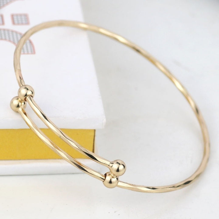 Women Classic Alloy Fashion Adjustable Bracelet DIY Open Bangle Jewelry Gift Image 9