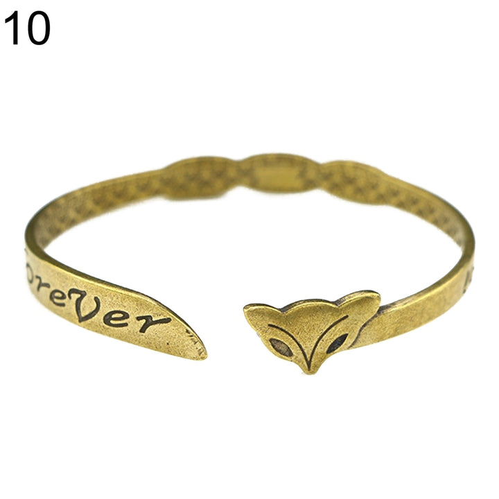 Man Woman Brass Adjustable Hand Bracelet Bangle Valentine Day Jewelry Gift Cuff Image 3