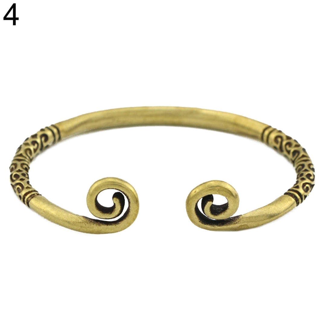 Man Woman Brass Adjustable Hand Bracelet Bangle Valentine Day Jewelry Gift Cuff Image 10