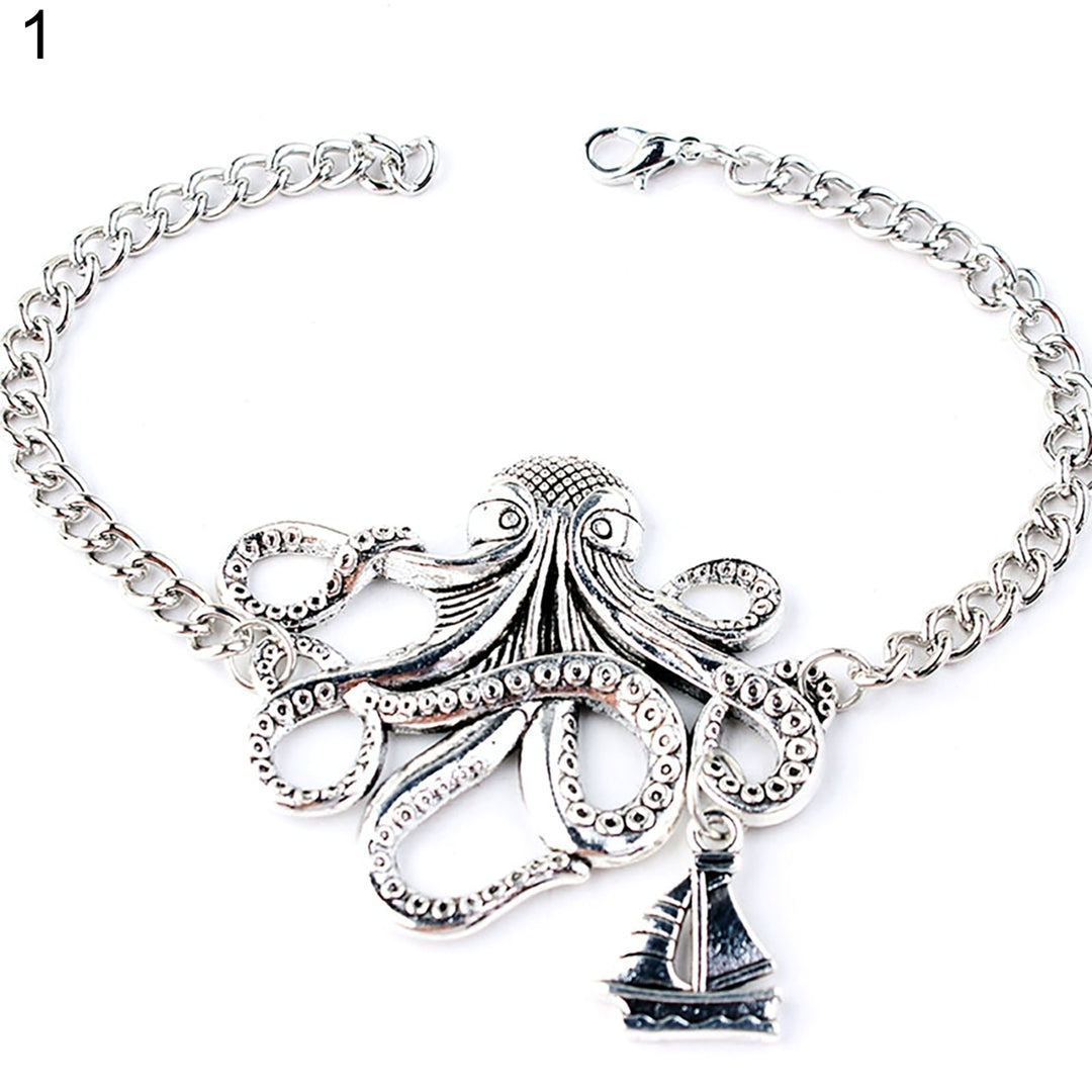 Cool Unisex Alloy Octopus Design Bracelet Jewelry Chain Wedding Accessories Image 2