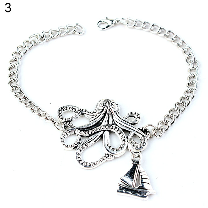 Cool Unisex Alloy Octopus Design Bracelet Jewelry Chain Wedding Accessories Image 4