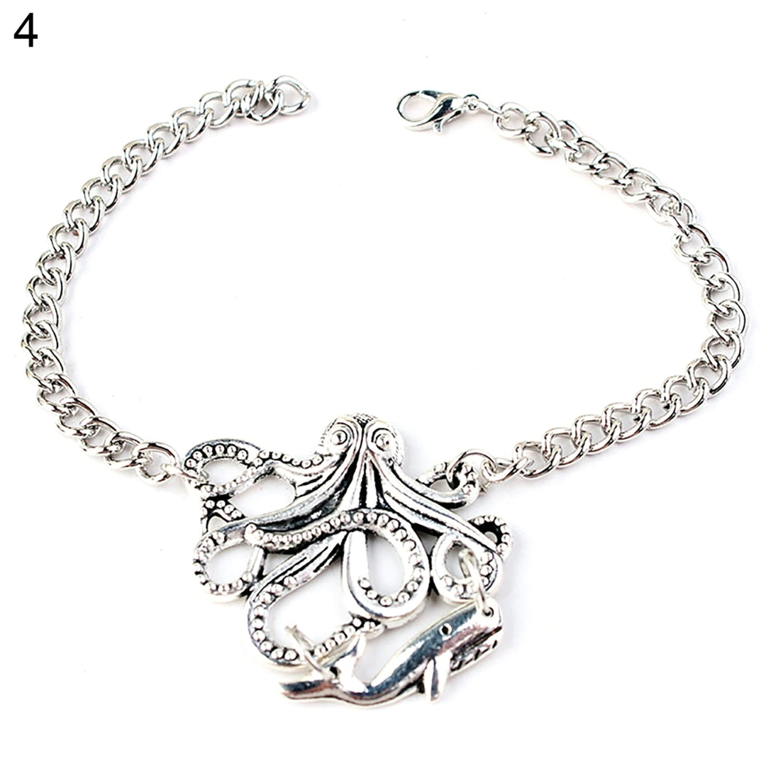 Cool Unisex Alloy Octopus Design Bracelet Jewelry Chain Wedding Accessories Image 4