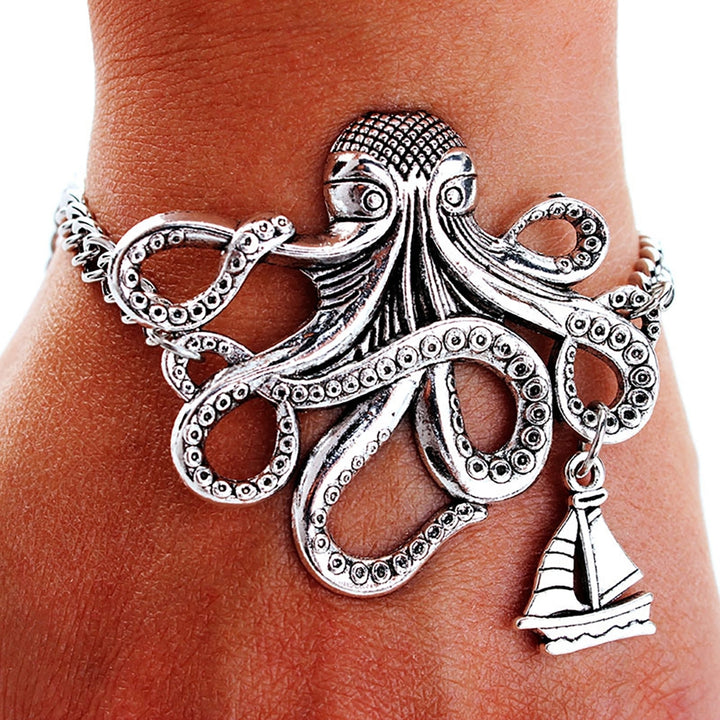 Cool Unisex Alloy Octopus Design Bracelet Jewelry Chain Wedding Accessories Image 7