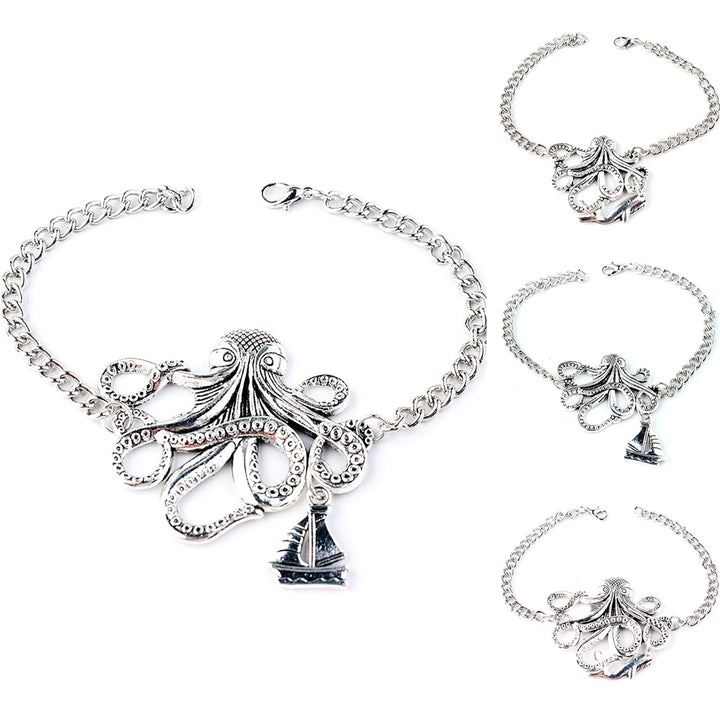 Cool Unisex Alloy Octopus Design Bracelet Jewelry Chain Wedding Accessories Image 9