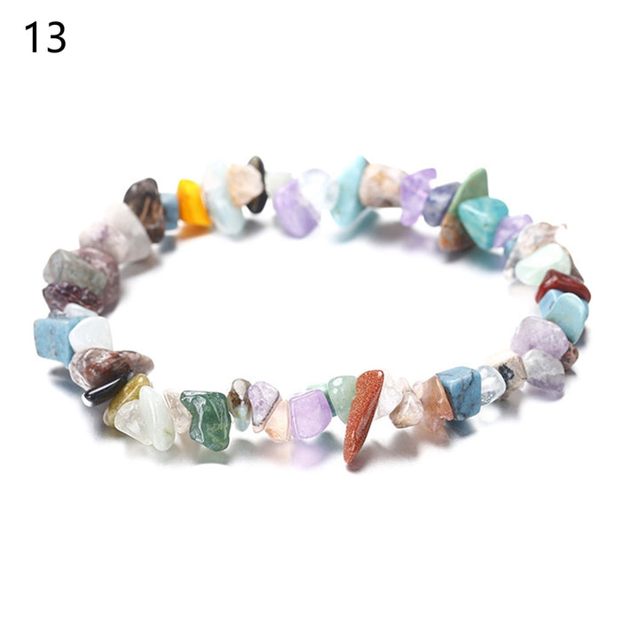 Irregular Stone Bracelet Women Girl Bangle Wrist Band Jewelry Party Holiday Gift Image 6