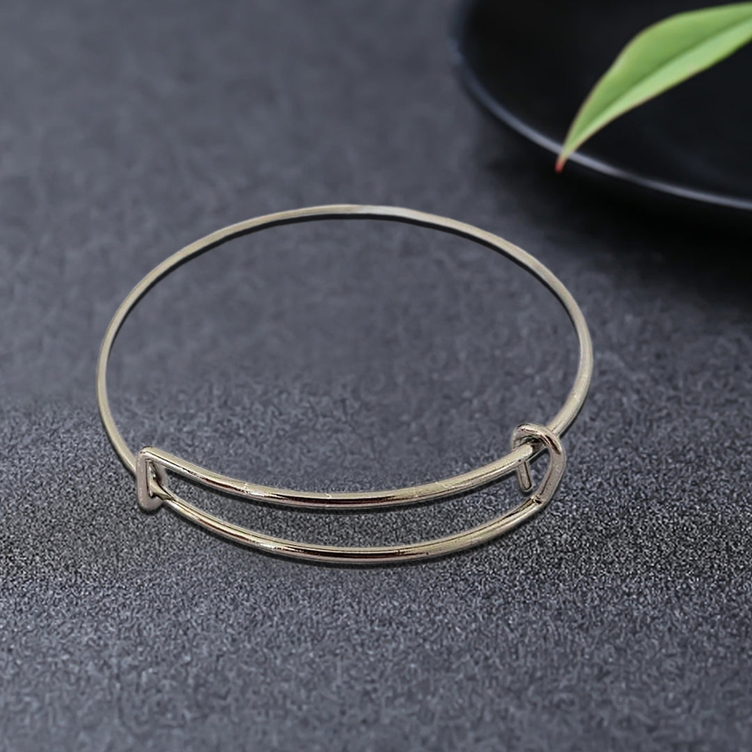 Women Simple Adjustable All-match Slidable Bangle Bracelet Jewelry Accessory Image 1