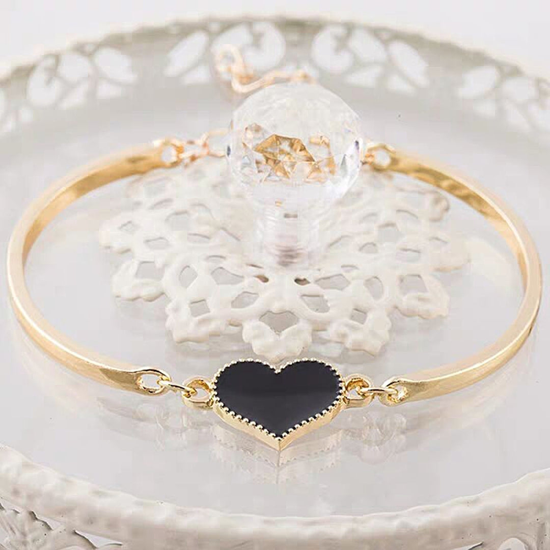 Women Fashion Simple Adjustable Love Heart Chain Bracelet Jewelry Accessory Gift Image 6