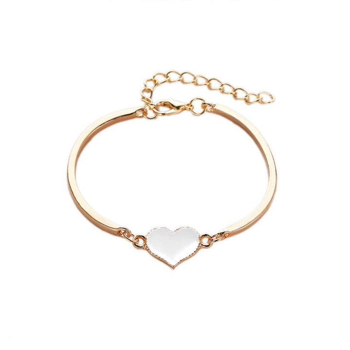 Women Fashion Simple Adjustable Love Heart Chain Bracelet Jewelry Accessory Gift Image 1