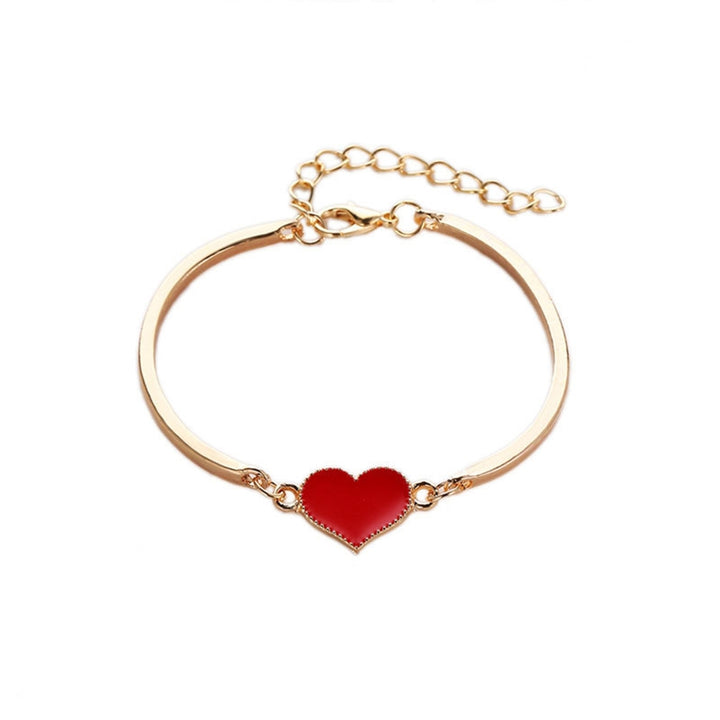 Women Fashion Simple Adjustable Love Heart Chain Bracelet Jewelry Accessory Gift Image 11