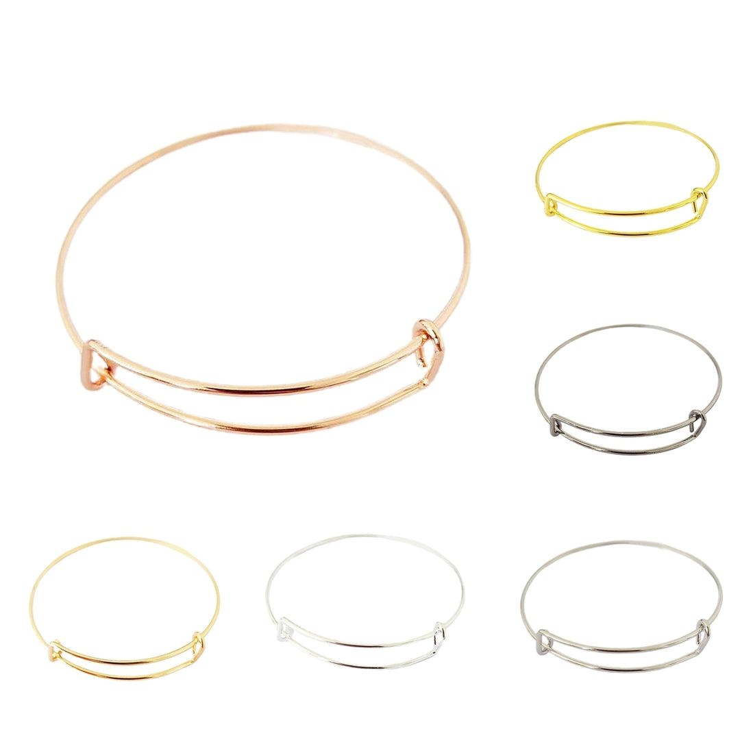 Women Simple Adjustable All-match Slidable Bangle Bracelet Jewelry Accessory Image 12