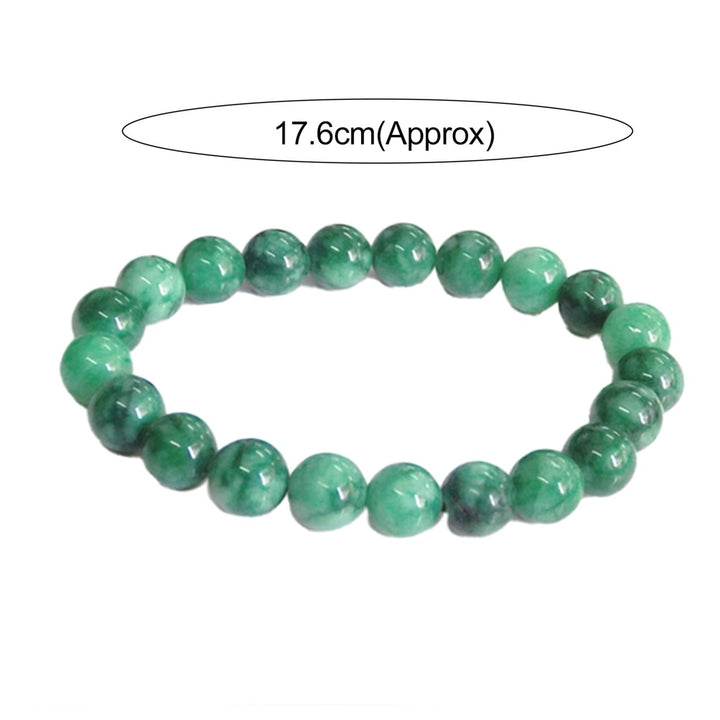 Women 8mm Polished Beads Smooth Charming Bracelet Jewelry Accessory Image 4