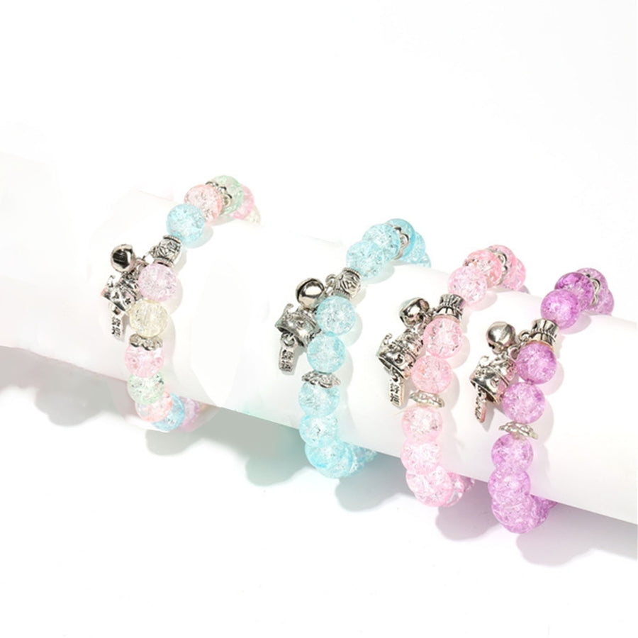 Ice Crack Bracelet Fadeless Waterproof Coloured Glaze Ice Crack Korean Style Bracelet for Gift Image 1